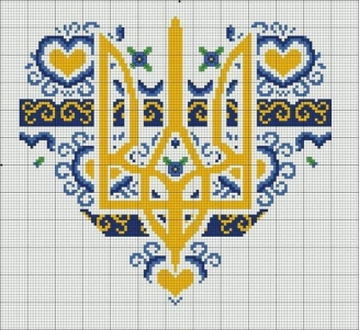 Патріотичні схеми вишивки | Ідеї декору | Cross stitch patterns, Cross  stitch, Cross stitching